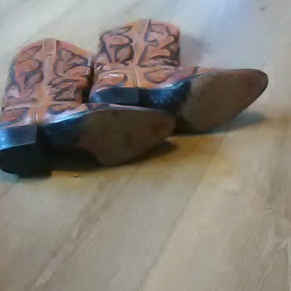 Hand stamped Cowboy boots - Picture 4 of 6